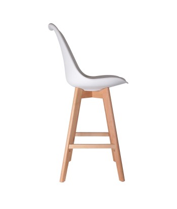 Chaise De Bar En Bois et Plastique Blanche Comparez et commandez 