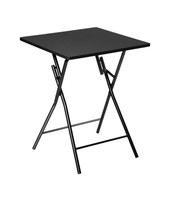 Ensemble Table pliante avec 2 chaises PVC Noire pour bénéficier 