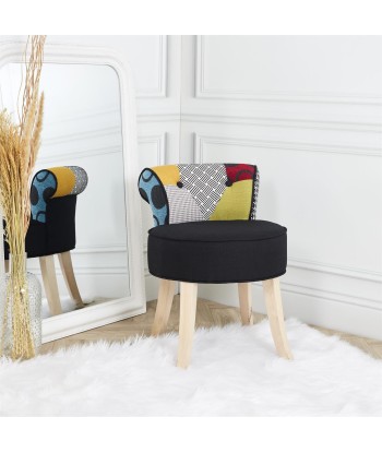 Tabouret Eleonor Patchwork Multicolore En savoir plus