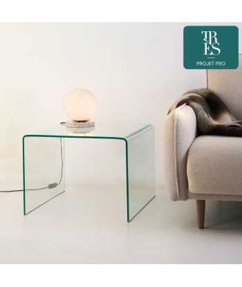 Table d'appoint Burano en verre 60 x 60 cm Toutes les collections ici