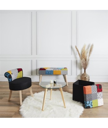 Tabouret Eleonor Patchwork Multicolore En savoir plus