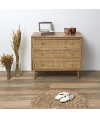 Commode 3 Tiroirs Bali Beige s'inspire de l'anatomie humaine