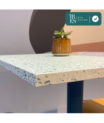 Table en plastique recyclé 4 pieds, Dim. 60x65 paiement sécurisé