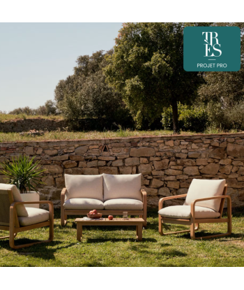 Chaise Sacaleta en bois d'eucalyptus massif une grave pollution 