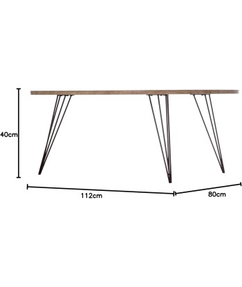 Table Basse Grande Industriel En Bois Neile pas cher chine