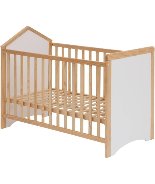 Lit Pour Bébé Kima 60x120 Naturel Blanc en ligne