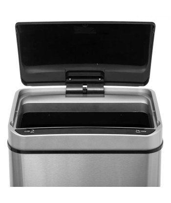 Poubelle Automatique Rectangle Sensor 40L En Inox basket pas cher