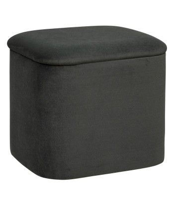 Lot de 2 poufs coffre Dani En Velours Gris store