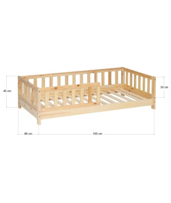 Lit Barrière Pour Enfant 80x160 Beige 2024