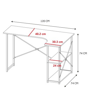 Bureau d'angle job Blanc votre