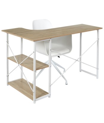 Bureau d'angle job Blanc votre