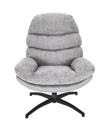 Fauteuil avec pouf Wiliam 99cm Gris online