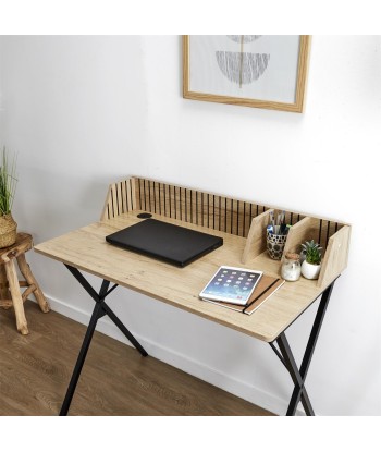 Bureau design en bois Marron pas cher