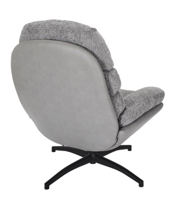 Fauteuil avec pouf Wiliam 99cm Gris online