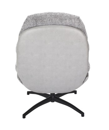 Fauteuil avec pouf Wiliam 99cm Gris online