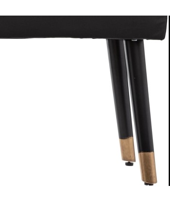 Banc Salome 100x35 En Velours Noir Pour