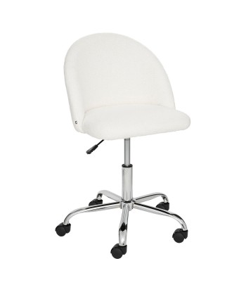 Chaise de bureau bouclette Geos Blanche acheter