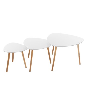 Lot De 3 Tables Gigognes Mileo Blanches l'évolution des habitudes 