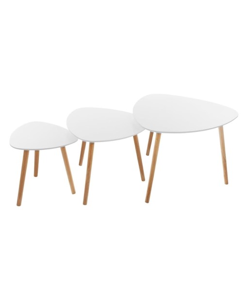 Lot De 3 Tables Gigognes Mileo Blanches l'évolution des habitudes 