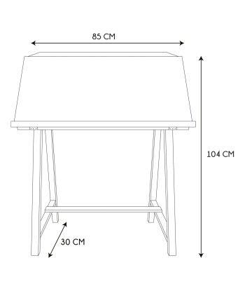 Cabinet sur pieds Emile Jaune soldes