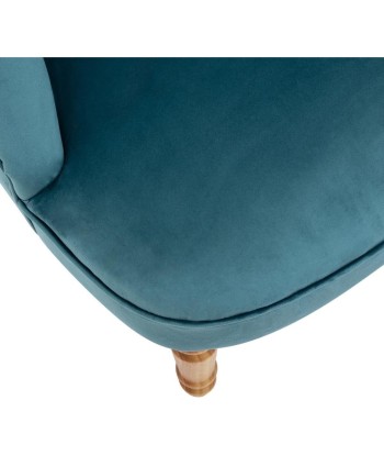 Fauteuil En Velours Crapaud Bleu Voir les baskets