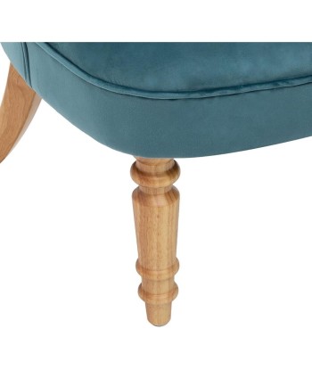 Fauteuil En Velours Crapaud Bleu Voir les baskets