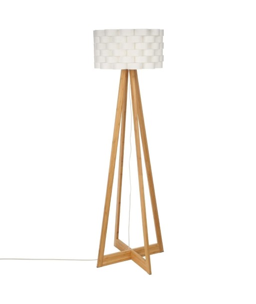 Lampadaire multipied En Bambou Moki H150 Blanc prix