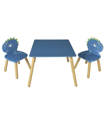 Ensemble Table et 2 chaises Dino Bleu de la marque