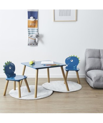 Ensemble Table et 2 chaises Dino Bleu de la marque