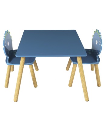 Ensemble Table et 2 chaises Dino Bleu de la marque