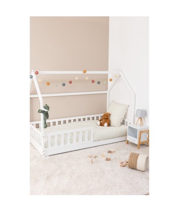 Lit cabane enfant Bosco Blanc 90x190 destockage