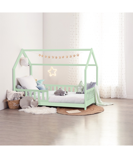 Lit cabane enfant Bosco Vert 90x190 ou a consommer sur place