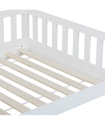 Lit cabane enfant Bosco Blanc 90x190 destockage