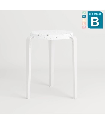 Tabouret LOU en plastique recyclé, hauteur 45cm soldes