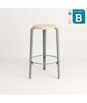 Tabouret MI LOU en bois de forêts durables, hauteur 66 cm Amélioration de cerveau avec