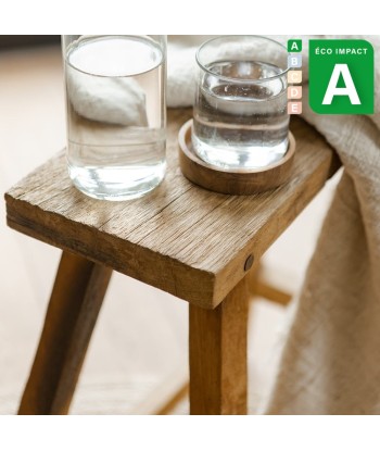 Tabouret rectangulaire Chinois en bois recyclé Amélioration de cerveau avec