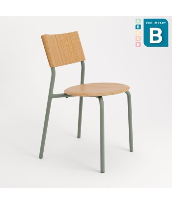 Chaise SSD en bois de forêts durables et acier livraison gratuite