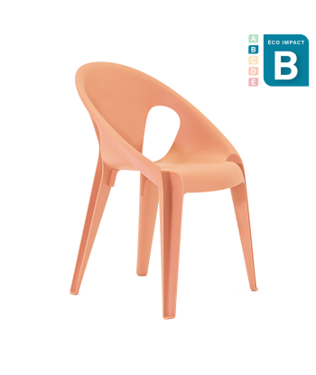 Chaise Bell empilable, en plastique recyclé Economisez 