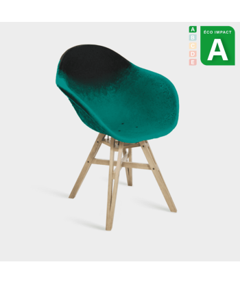 Fauteuil Gravêne 6.7, plastique et bois upcyclés Amélioration de cerveau avec