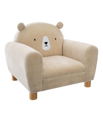 Fauteuil Pour Enfants Oreilles Ours Beige Livraison rapide