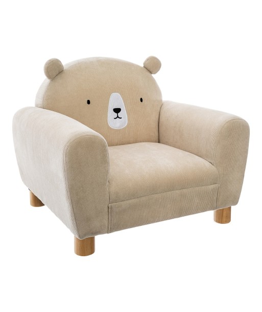 Fauteuil Pour Enfants Oreilles Ours Beige Livraison rapide