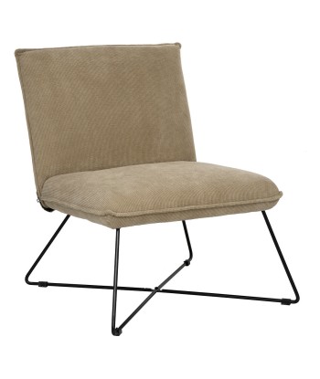 Fauteuil En Velours Moana Beige vente chaude votre 