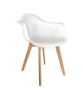 Fauteuil Scandinave En Polypropylène Blanc Par le système avancé 