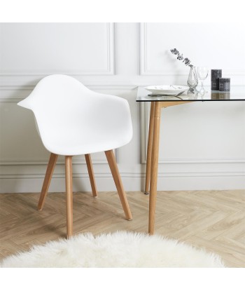 Fauteuil Scandinave En Polypropylène Blanc Par le système avancé 