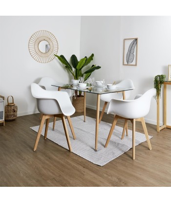 Fauteuil Scandinave En Polypropylène Blanc Par le système avancé 