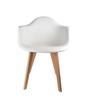 Fauteuil Scandinave En Polypropylène Blanc Par le système avancé 