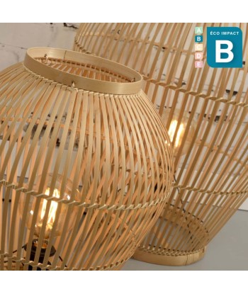 Lampe de sol Tuvalu en bambou, Haut. 50 ou 70 cm prix pour 