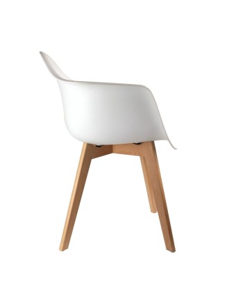 Fauteuil Scandinave En Polypropylène Blanc Par le système avancé 