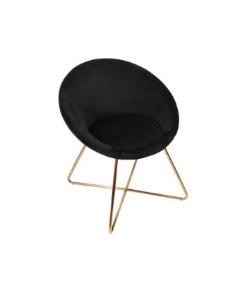 Fauteuil En Velours Karl Noir des créatures d'habitude