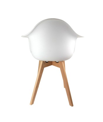 Fauteuil Scandinave En Polypropylène Blanc Par le système avancé 